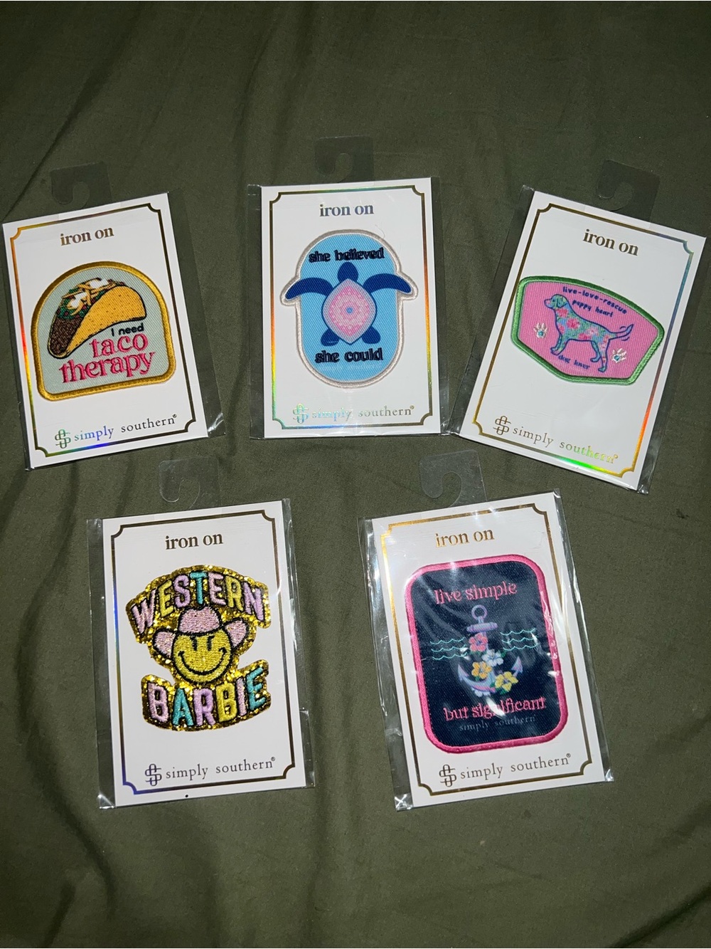 Simply Southern Iron-On Patch Set